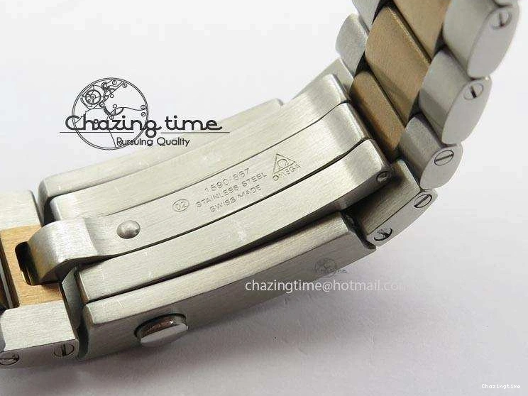 1224 FlexibleFit Seamaster Professional Chrono SS RG Blue Ceramic Blue Dial On SS RG Bracelet A 8211